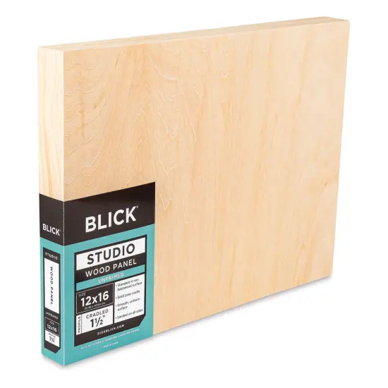 Blick Studio Artists' Wood Panels - Gallery Cradle, 12" x 16", 1-1/2" Cradle {1}