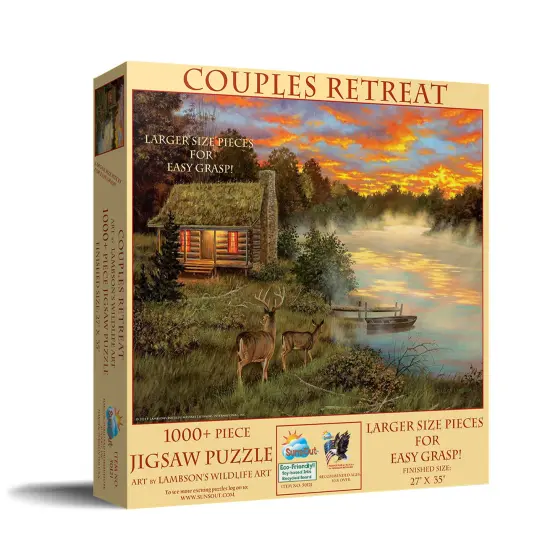 Sunsout Couples Retreat 1000 pc Large Pieces Jigsaw Puzzle 50121 {3}