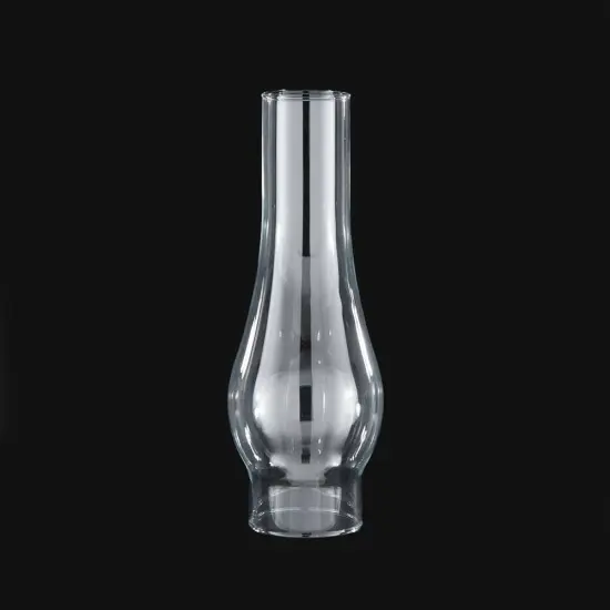 Clear Glass Lamp Chimney, Replacement Hurricane Globe Measures 2 5/8 Inch Diameter Base x 10 Inches High for Oil or Kerosene Lanterns {3}