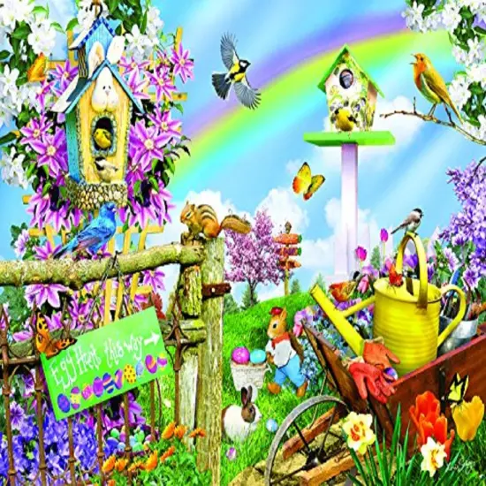 Sunsout Spring Egg Hunt 500 pc Easter Jigsaw Puzzle 34878 {1}