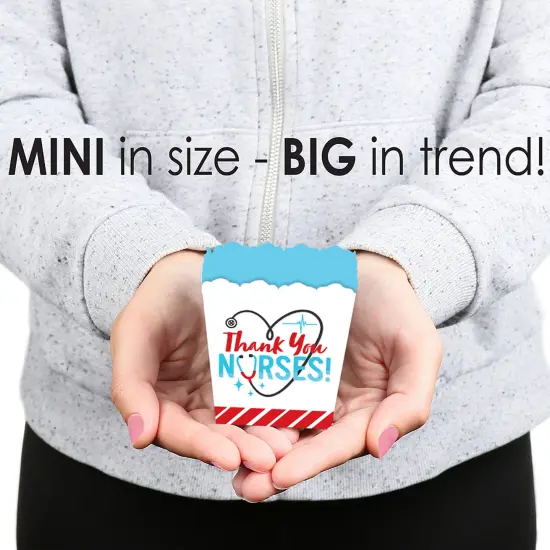 Big Dot of Happiness Thank You Nurses - Party Mini Favor Boxes - Nurse Appreciation Week Treat Candy Boxes - Set of 12 {6}