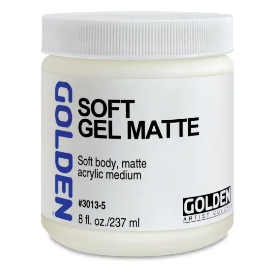Golden Soft Acrylic Gel Medium - Matte, 8 oz jar {2}