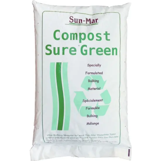 Sun-Mar Compost Sure Peat Moss and Hemp Mix Green Bags, One 8 Pound Bags {1}