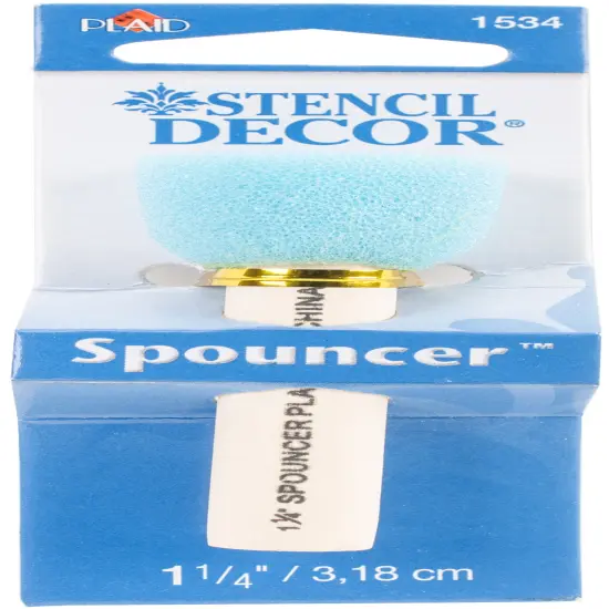 Plaid Spouncer Sponge Stencil Brush-1-1/4" {1}