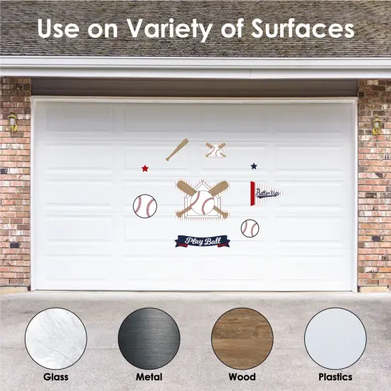 Big Dot of Happiness Batter Up - Baseball - Peel and Stick Sports Decor Vinyl Wall Art Stickers - Wall Decals - Set of 20 {6}