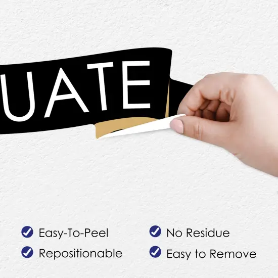 Big Dot of Happiness Law School Graduation Party Photo Backdrop - Wall Decals {4}