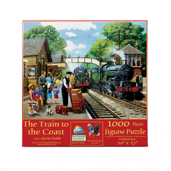 Sunsout The Train to the Coast 1000 pc Jigsaw Puzzle 13730 {3}