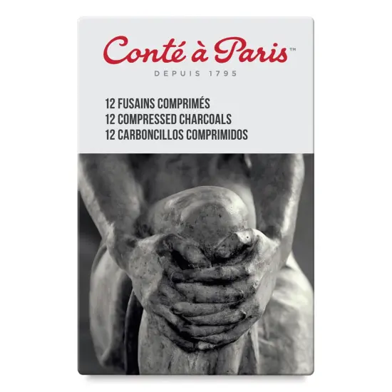 Cont&eacute; &agrave; Paris Compressed Charcoal - Assorted, Box of 12 {2}
