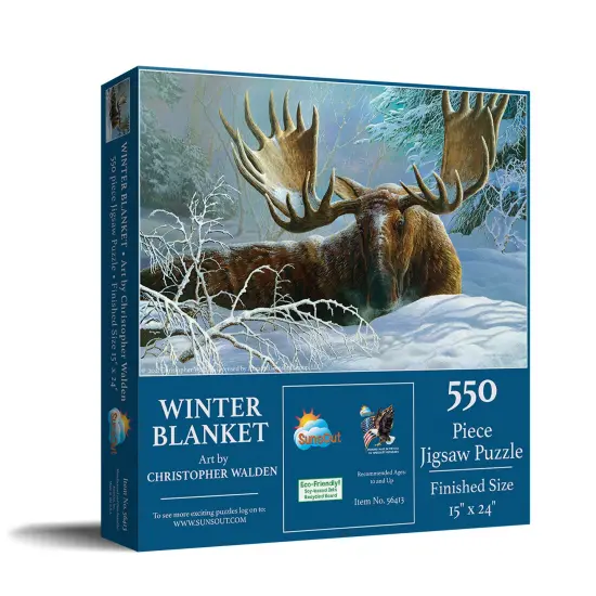 Sunsout Winter Blanket 550 pc Jigsaw Puzzle 56413 {3}