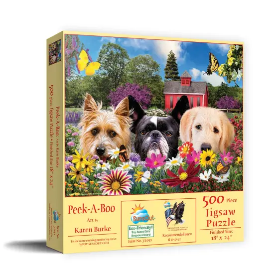 Sunsout Peek-a-Boo 500 pc Jigsaw Puzzle 72051 {3}