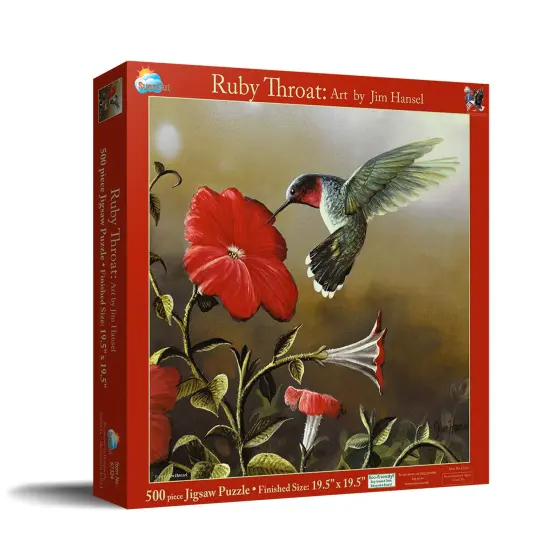 Sunsout Ruby Throat 500 pc Jigsaw Puzzle 67324 {3}