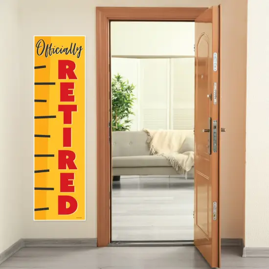 Big Dot of Happiness Teacher Retirement - Happy Retirement Party Front Door Decoration - Vertical Banner {7}