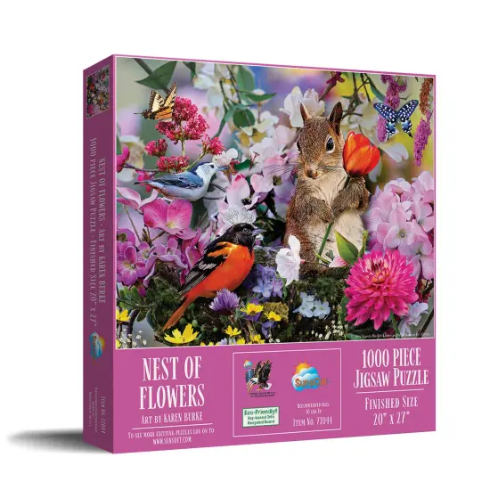 Sunsout Nest of Flowers 1000 pc Jigsaw Puzzle 72044 {3}