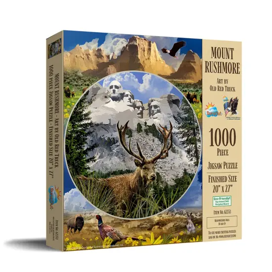 Sunsout Mount Rushmore 1000 pc Jigsaw Puzzle 62353 {3}