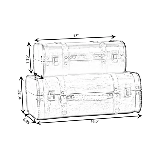 Vintage Style Luggage Suitcase/Trunk {5}