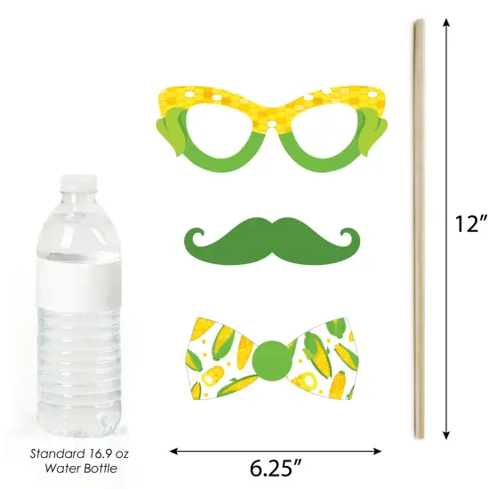 Big Dot of Happiness It's Corn - Fall Harvest Party Photo Booth Props Kit - 20 Count {6}