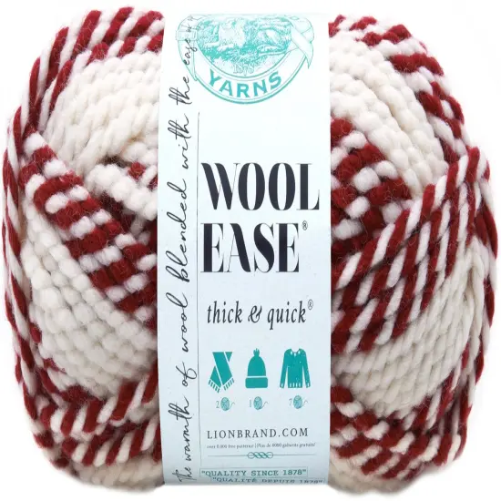 (3 Pack) Lion Brand Wool-Ease Thick & Quick Yarn - Red Beacon {2}