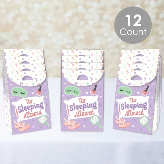 Big Dot of Happiness Pajama Slumber Party - Girls Sleepover Birthday Gift Favor Bags - Party Goodie Boxes - Set of 12 {3}