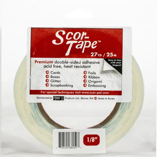 Multipack of 12 - Scor-Tape-.125"X27yd {3}