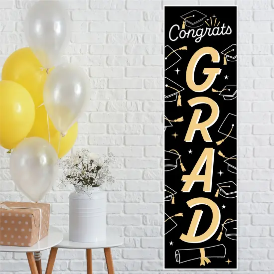 Big Dot of Happiness Hello College - Graduation Pary Door Decoration - Vertical Banner {1}