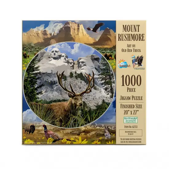 Sunsout Mount Rushmore 1000 pc Jigsaw Puzzle 62353 {4}