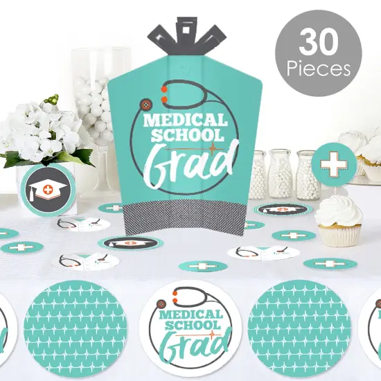 Big Dot of Happiness Medical School Grad - Doctor Graduation Party Decor and Confetti - Terrific Table Centerpiece Kit - Set of 30 {3}