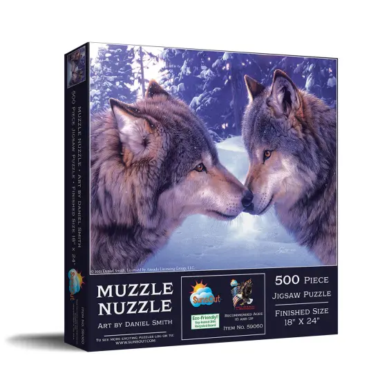 Sunsout Muzzle Nuzzle 500 pc Jigsaw Puzzle 59060 {3}
