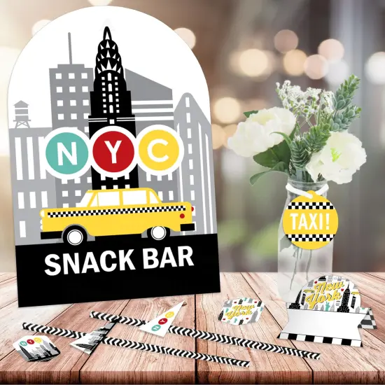 Big Dot of Happiness NYC Cityscape - DIY New York City Party Signs - Snack Bar Decorations Kit - 50 Pieces {3}