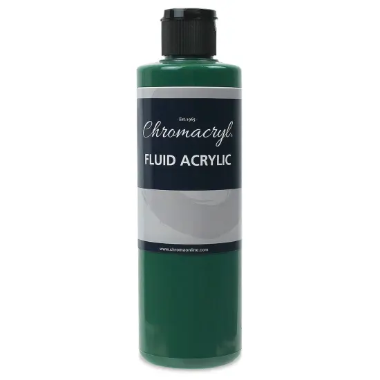 Chromacryl Fluid Acrylic - Green Deep, 250 ml {1}