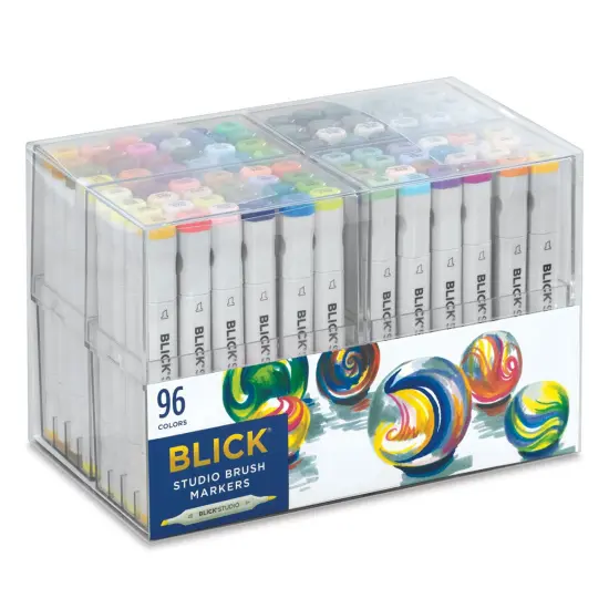 Blick Studio Brush Markers - Assorted Colors, Set of 96 {1}