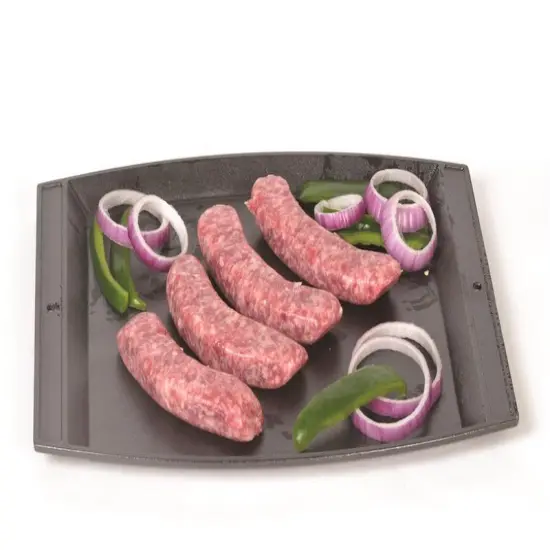 Lodge Logic LJSCP3 Pre-Seasoned Cast Iron Baking and Serving Platter 15" x 12" {4}