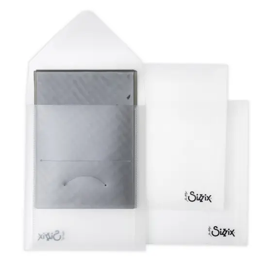 Sizzix Plastic Storage Envelopes 3/Pkg By Tim Holtz-For Embossing Folders {4}