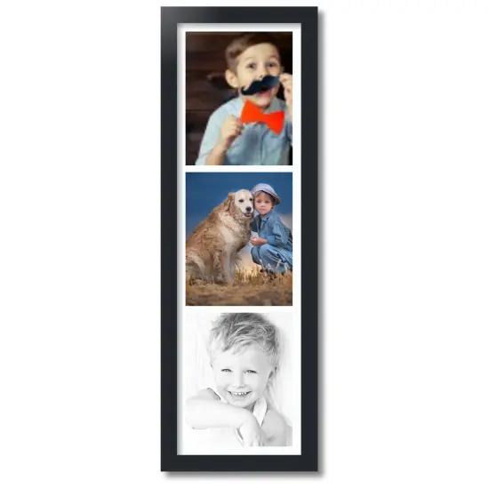ArtToFrames Collage Photo Picture Frame with 3 - 8x10 inch Openings, Framed in Black with Over 62 Mat Color Options and Plexi Glass (CSM-3926-2134) {7}