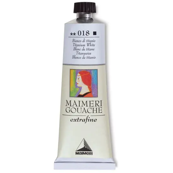 Maimeri Artist Gouache - Titanium White, 60 ml tube {1}