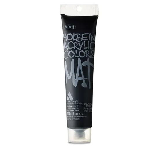 Holbein Mat Acrylic - Black, 110 ml tube {2}