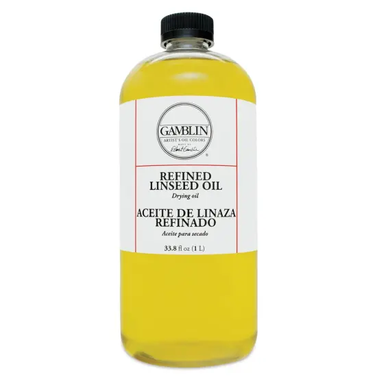 Gamblin Refined Linseed Oil - 33.8 oz bottle {2}