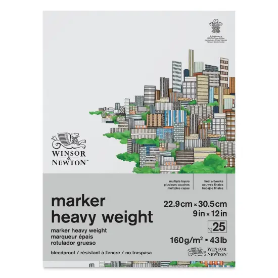 Winsor & Newton Heavyweight Marker Pad - 9" x 12" {1}