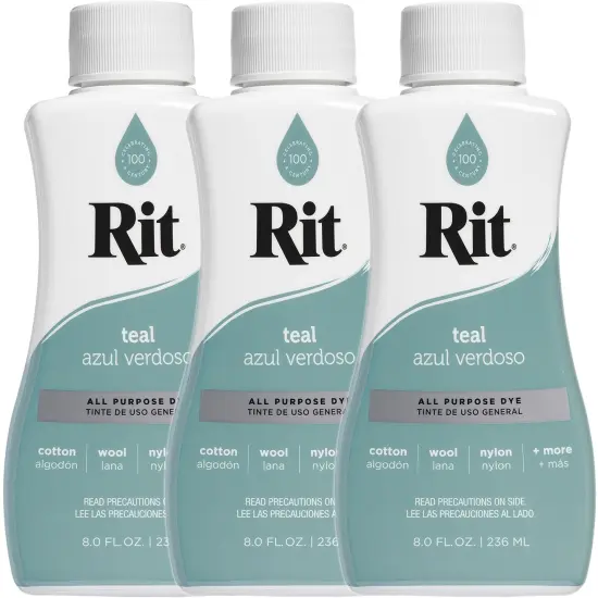 Multipack of 3 - Rit Dye Liquid 8oz-Teal {1}