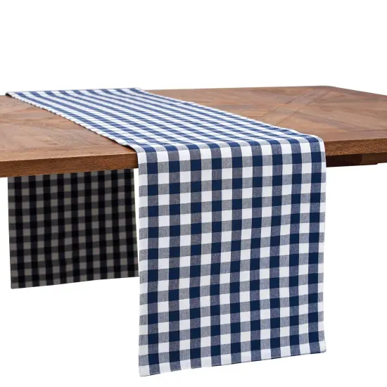 Ashford Indigo Dining Table Runner {2}