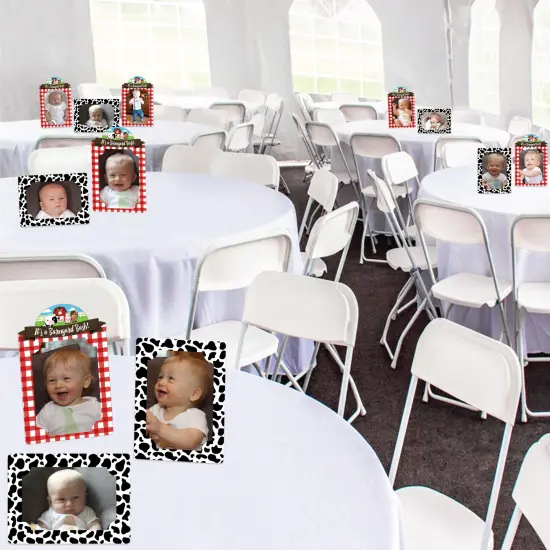 Big Dot of Happiness Farm Animals - Barnyard Baby Shower or Birthday Party 4x6 Picture Display - Paper Photo Frames - Set of 12 {3}