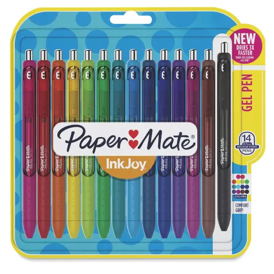 Paper Mate Inkjoy Retractable Gel Pens - Fashion Colors, Set of 14 {2}