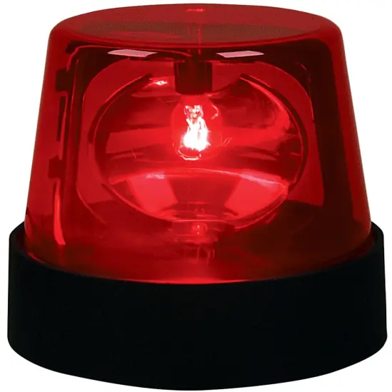 Large New 7 Inch Red Flashing Beacon Party Strobe Light {1}