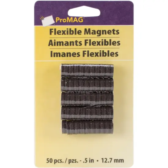 ProMag Flexible Round Magnets 50/Pkg-.5" {1}