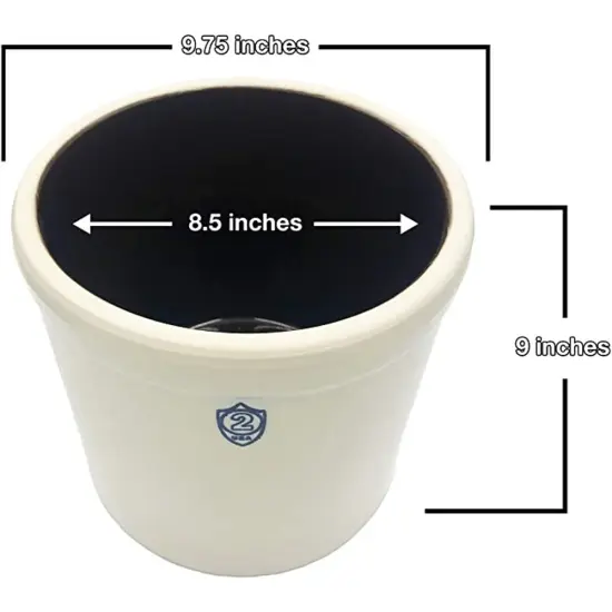 Ohio Stoneware Numbered Pickling and Fermenting Crock 2 Gallon {3}