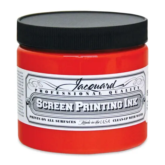 Jacquard Screen Printing Ink - Scarlet, 16 oz {1}