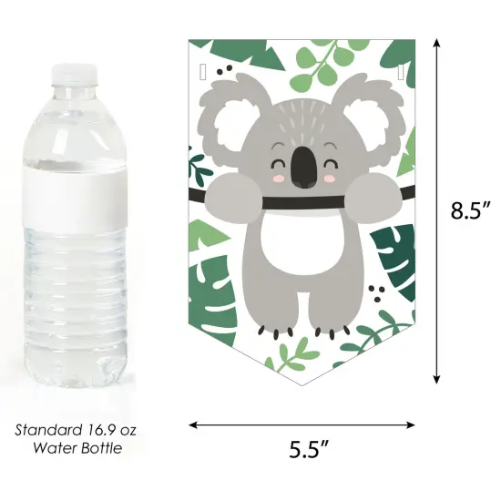 Big Dot of Happiness Koala Cutie - Bear Birthday Party and Baby Shower Bunting Banner - Party Decorations - Koalafied To Party {3}