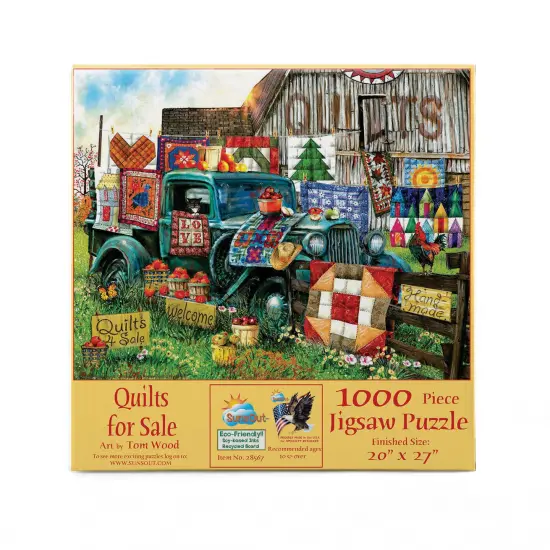 Sunsout Quilts for Sale 1000 pc Jigsaw Puzzle 28567 {4}