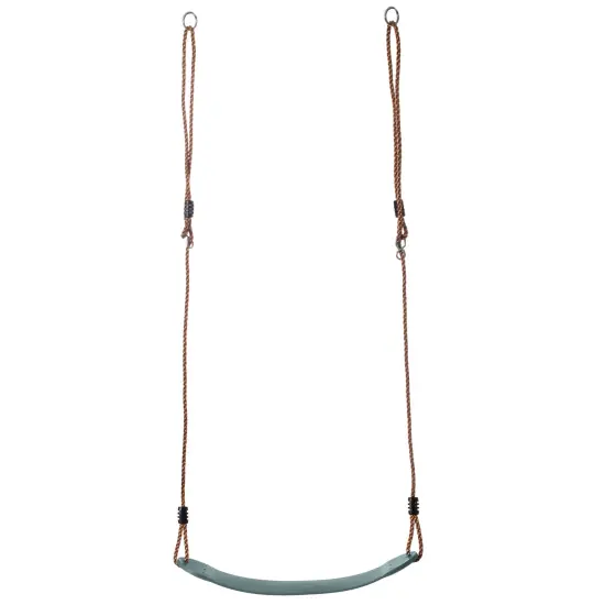 Outdoor Playground Kids Heavy Duty Swing Seat, EVA Belt Swing with Rope for All Ages Green {6}