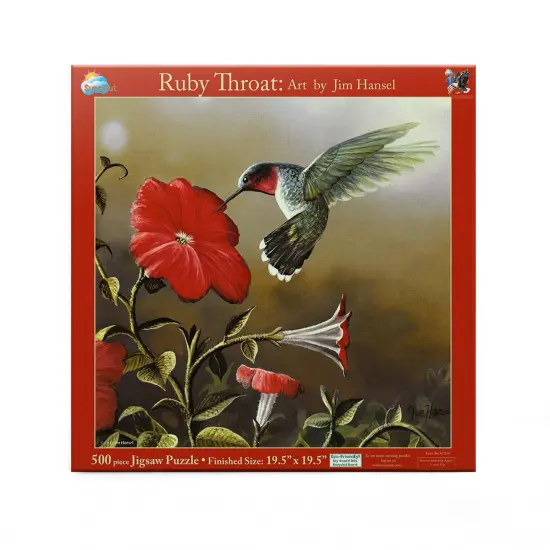 Sunsout Ruby Throat 500 pc Jigsaw Puzzle 67324 {4}