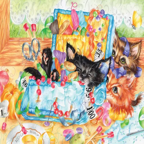 Sunsout Sewing Kits 300 pc Jigsaw Puzzle 60478 {4}